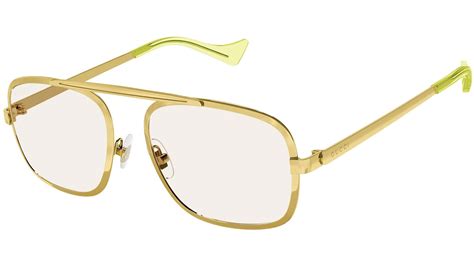 gucci - gg1250s - shiny yellow gold - metal|Aviator.